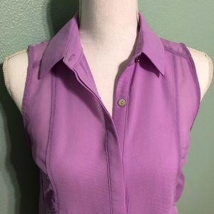 BOGO Chloe K sheer button down tank